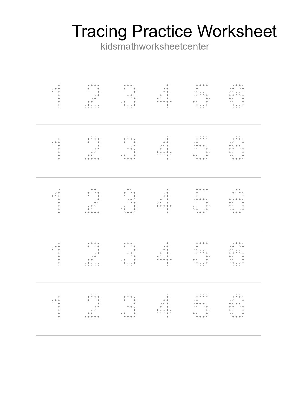 Printable Tracing Worksheet For Kids - Part 43